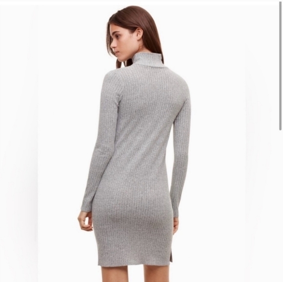Wilfred Free Mariel Mockneck Ribbed Dress SZ S - Picture 3 of 12